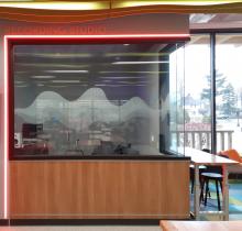 Our Makerspace features a recording studio suitable for recording music or voices.