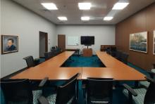 Our McCourt Conference Room is located near our business office, which can be reached from our upper lobby.