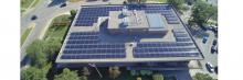 The 235 kW rooftop solar system consists of 470 utility sized panels.