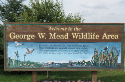 Mead Wildlife Area sign
