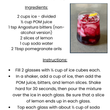 Non-Alcoholic Pomegranate Negroni