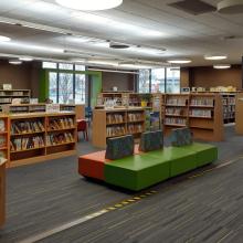 Our Youth Services Room has fiction, nonfiction, and AV materials for preschool- and elementary-aged children.