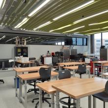 The Studio @ McM features workspaces, computer design tools, creative equipment and a recording studio.