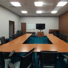 Our McCourt Conference Room is located near our business office, which can be reached from our upper lobby.