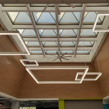 Our refurbished skylight provides daylight and energy-efficient LED lighting to the reading area below.