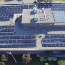 The 235 kW rooftop solar system consists of 470 utility sized panels.